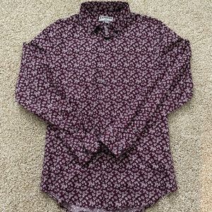 Express Floral Dress Shirt